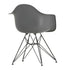 Cadeira de Braços em Plástico Eames DAR / Base Preta